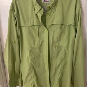 Bass Pro Shops Light Green Long Sleeve Shirt